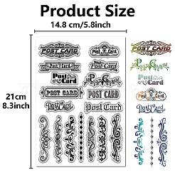 ПВХ пластиковые прозрачные штампы&nbsp;DIY-WH20051-009