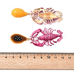 Сплав болтающиеся серьги стержня&nbsp;LS-EJEW-D327-03G