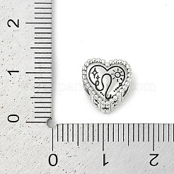 925 стерлингового серебра европейских бисер STER-R005-02AS-05