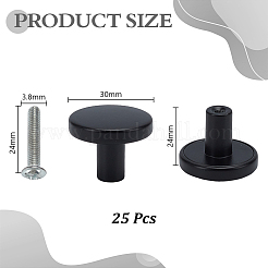 25 шт. круглая ручка для ящика из сплава&nbsp;FIND-AR0006-72EB