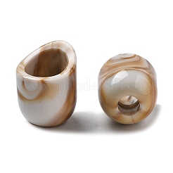 Двухцветные акриловые бусины OACR-S042-06H