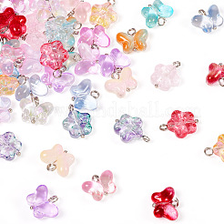 60шт 15 стиля прозрачные стеклянные подвески&nbsp;FIND-TA0004-51