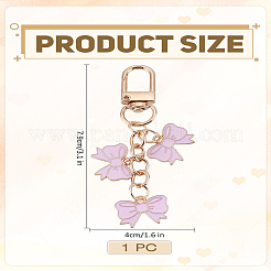 1 шт. подвеска-бантик из цинкового сплава с эмалью&nbsp;HJEW-LP0001-79
