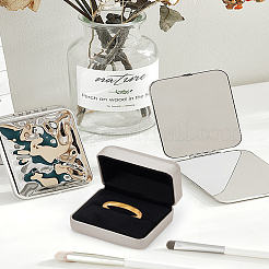 Прямоугольные коробки для упаковки колец из искусственной кожи&nbsp;CON-WH0085-139