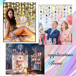 Переливающаяся гирлянда из точек из пвх с блестками HJEW-WH0036-37