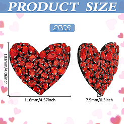 2 шт. акриловые стразы из сплава с фетром для аксессуаров «сделай сам»&nbsp;DIY-FG0005-88