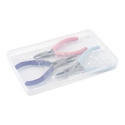 3 шт. 3 стиля 45# стальные ювелирные плоскогубцы PT-FS0001-01