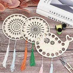 3 шт. 3-х стильная пластина для намотки хлопковой и деревянной нити DIY-GF0005-01