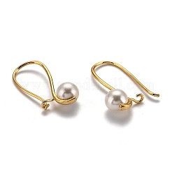 Латунные серьги обруча&nbsp;LS-EJEW-B005-01G