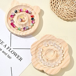 2 шт. 2 стиля браслет из бука и браслета и кольца и подставка для демонстрации бусин AJEW-YW0001-26