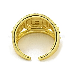 Манжеты из латуни с микро паве кубический цирконий для женщин&nbsp;LS-RJEW-E294-04G-02