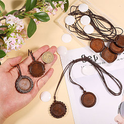 Наборы для изготовления подвесных украшений из дерева своими руками&nbsp;HJEW-CA00076