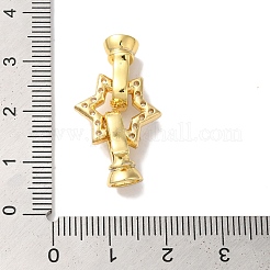 Звездообразное покрытие стойки латунь микро паве прозрачный кубический цирконий складные застежки KK-A225-07G