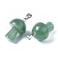 Естественный зеленый авантюрин подвески G-N0325-10G