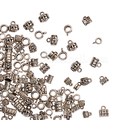 100 шт. 10 стильные тибетские поручни из сплава&nbsp;TIBE-CJ0001-11