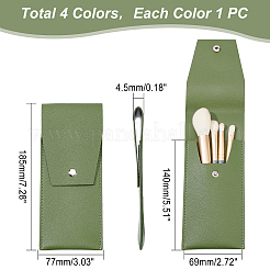 4 шт. 4-цветная переносная сумка для кистей для макияжа из искусственной кожи&nbsp;AJEW-GA0004-46