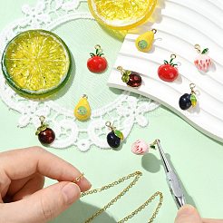 10шт 5 стиля подвески из сплава с эмалью&nbsp;ENAM-CJ0007-21