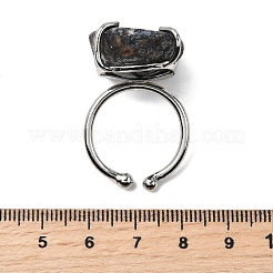 Открытые кольца-манжеты из натурального друзового агата RJEW-A084-01P