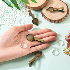 4 шт. оправа для кабошона из сплава FIND-TA0007-83B