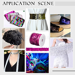 Пластиковые блестки эластичные шарики PVC-OC0001-01H