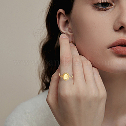 8 шт. ионное покрытие (IP) 304 нержавеющая сталь OVSL манжетное кольцо компоненты&nbsp;RJEW-BBC0001-24