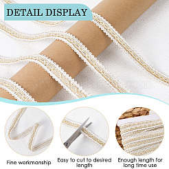 Плетеная кружевная лента из полиэстера&nbsp;OCOR-WH20006-66D