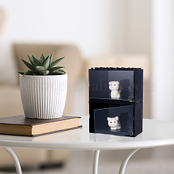 Прямоугольная акриловая витрина для минифигурок ODIS-WH0025-223B