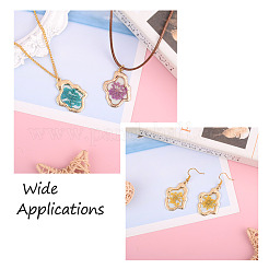 12 шт. подвески из эпоксидной смолы 6 цветов RESI-CD0001-05