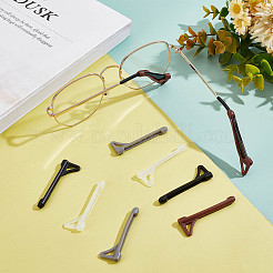 12 пара двухцветных силиконовых амбушюров для очков AJEW-GF0005-60