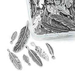 100 шт. 10 стиля подвески из сплава в тибетском стиле и пластика ccb TIBE-YW0001-36