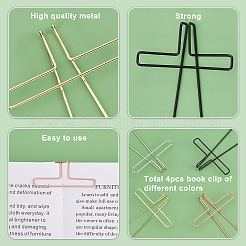 8 шт. 4-х цветные железные зажимы&nbsp;IFIN-GA0001-46