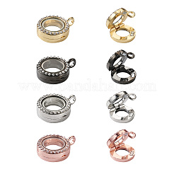 4шт 4 цвета сплава стекла хрустальные подвески со стразами PALLOY-TA0002-37