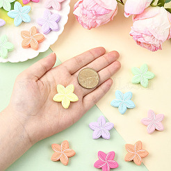 16 шт. цветочные бусины из пищевого силикона&nbsp;SIL-SC0002-98