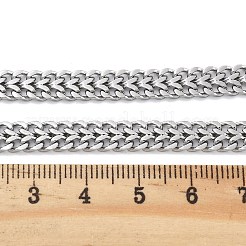 Ожерелья из нержавеющей стали 304 из пшеничной цепи для женщин NJEW-U019-01P