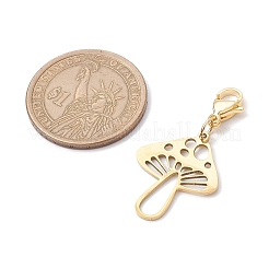 Подвеска в виде полого гриба из нержавеющей стали 201 HJEW-JM01978-01