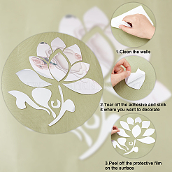 Наклейки с зеркальной стенкой&nbsp;DIY-WH0282-26B