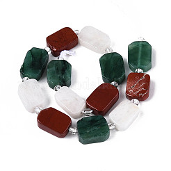 Нити бусин из натурального фуксита G-T144-14A-01