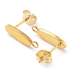 201 овальная фурнитура для сережек-гвоздиков из нержавеющей стали&nbsp;X-STAS-K259-20G