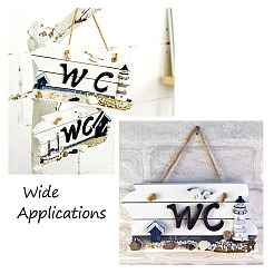 2шт 2 стильных подвесных пластины из МДФ в средиземноморском стиле&nbsp;HJEW-CF0001-09