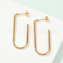 201 серьги-гвоздики из нержавеющей стали EJEW-I245-11C