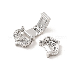 Застежки для часов из латуни с микропаве из прозрачного кубического циркония KK-A266-20P