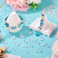 64 шт. прозрачные стеклянные бусины градиентного цвета&nbsp;GLAA-TA0003-48A