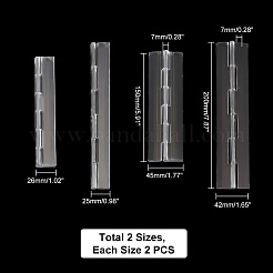 Ahademaker 4 шт. 2 стильные прозрачные акриловые петли FIND-GA0002-40