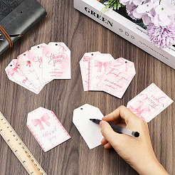 Бумажный прямоугольник с бантом&nbsp;DIY-WH20055-033A