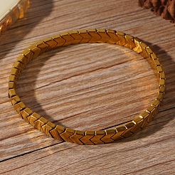 Браслеты из синтетических немагнитных гематитовых бусин для мужчин RT8592