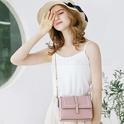 3 шт. 3 стильных пластиковых ручек для сумок с имитацией жемчуга и железной цепочкой&nbsp;DIY-WR0002-71A