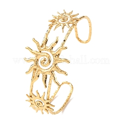 Браслеты-манжеты из нержавеющей стали 304 для женщин&nbsp;BJEW-C141-01G