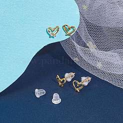 2 пара полых сердец EJEW-BBC0001-33G