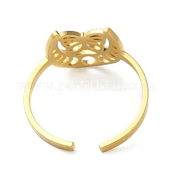 Открытое манжетное кольцо из нержавеющей стали 304&nbsp;LS-RJEW-C063-02G