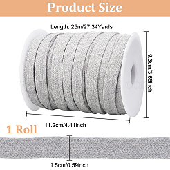 Плоский хлопковый полый шнур длиной 25 м. OCOR-BC0005-19B